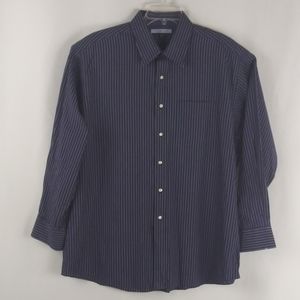 Tommy Hilfiger blue stripe shirt men size XL